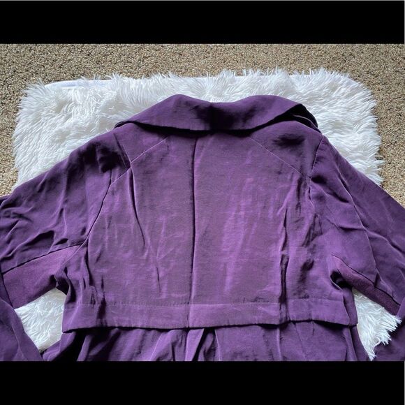 Torrid Open Drape Front Purple Cardigan Jacket Women’s Plus Size 1X - Picture 8 of 13